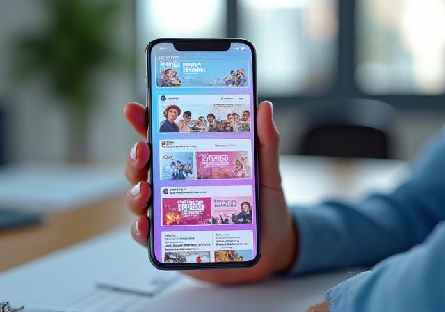 Social media analytics dashboard visual